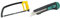 STANLEY 1-15-122 Scie À métaux 300 mm - 10 dents/cm - Poignée Révolver Ergonomique Antidérapante & wolfcraft 4146000 - Cutter Lame Sécable - Largeur de Lame 18 mm, Argent