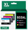 LOFBLAT 933 XL 933XL Druckerpatronen Multipack Ersatz für HP 933XL Multipack Tintenpatronen 933 Patronen für HP Officejet 6600 6700 7510 7110 7612 (1 Magenta, 1 Cyan, 1 Gelb,933 XL)