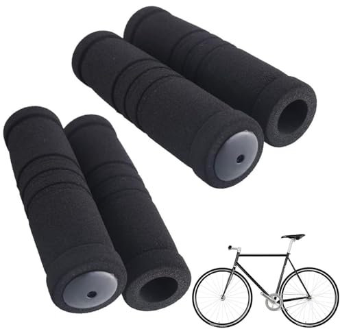 TRHDFW 4 Pcs Foam Sponge Bike Handlebar Covers Bicycle Nonslip Handlebar Hand Grips Covers Bike Handle Bar Accessories for Bikes
