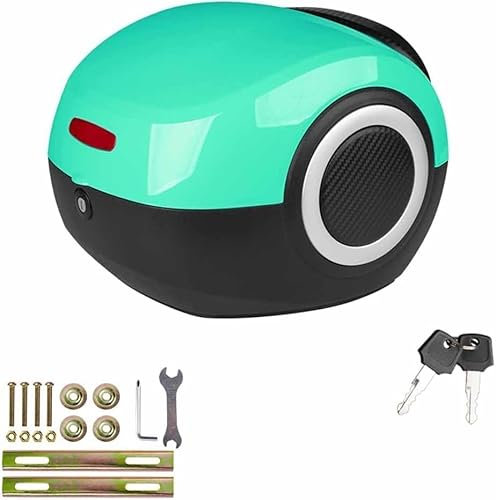 Topcase Motorrad, 20L Topcase für Roller, Fahrradbox für Gepäckträger, Motorradkoffer mit Sicherheitsschloss, robust und langlebig,Grün