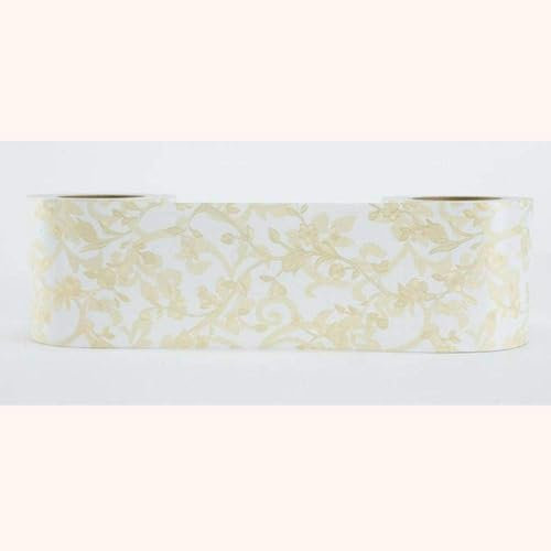 Tapetenbordüre „Glückverheißende Blumen“, selbstklebende Wandaufkleber, Bordüre, entfernbar, wasserdicht, Tapetenaufkleber, Dekoration für Wohnzimmer, Badezimmer, Küchenfliesen, 10 x 500 cm, Standard