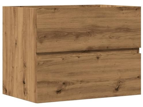 vidaXL Mueble de baño Madera de ingeniería Roble Artisan 60x38,5x45 cm