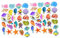 BESTonZON -Aufkleber für Scrapbooking Meerestiere Spleißen Von Aufklebern 2 Sets Dekorative Aufkleber