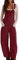 Salopette da donna in velluto a coste con spalline regolabili salopette con tasche invernali a gamba dritta tutina da donna senza maniche pantaloni casual, vino, XL