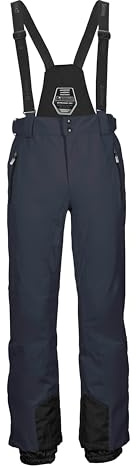 killtec Herren Skihose/Funktionshose mit abnehmbaren Trägern, Kantenschutz und Schneefang KSW 100 ENOSH MN SKI PNTS, dunkelblau, 4XL, 43431-000
