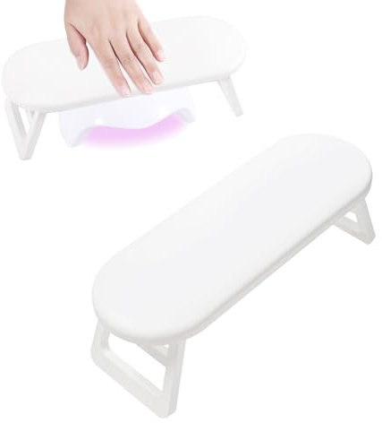 Handauflage Nagelstudio,Armauflage Kissen,Rutschfeste Maniküre Handkissen,Nagel Handkissen Für Schönheitssalons Heimmaniküre,Maniküre-Salon,Handpflege,Reduzieren Sie Den Handdruck - Weiß