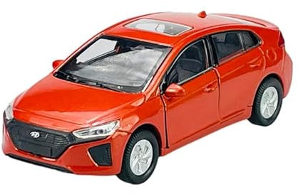 Welly Modell Auto Kompatibel mit 2016 Hyundai Ioniq Orange 1/34-1/39 Metal Modell Auto Die Cast Neu im Kasten