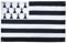 AZ FLAG Flagge Bretagne 150 x 90 cm mit 4 Ösen, bretonischer Pavillon für Balkon oder Wand