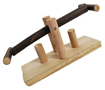 TOYANDONA 1Pc Holz Vogel Holz Wippe Papagei Haustier Wippe Papagei Wippe Papagei Wippe Bambus