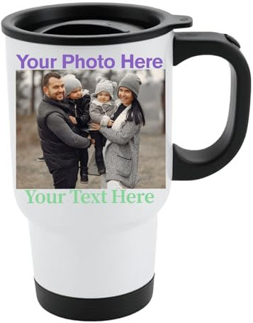 Gaming Mode ON Travel Mug Portable Gamer Coffee Cup with Lid Controller Design Funny Video Game Gift for Him Her Retro Console Mug for Geeks Nerds Commuters & Streamers - White