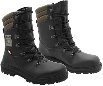 COFRA CHAIN BOLE Bottes de sécurité anti-coupures avec protection de scie pour tronçonneuse Forst Level 2 Embout en acier Tailles 40-47, Noir/vert, 43 EU X-Large