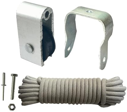 MUXZSIZ Extension Ladder Pulley Kit With 40feet Rope Ensuring Longevity Of Ladder Parts Direct Replacements For Damaged Or Old Parts Universal Telescopic Maintenance