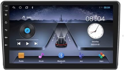 2 DIN Radio para Ford Transit 2009-2016/Ford Focus 2005-2008 9 Inches Android 15 Android Auto FM Am Bluetooth USB para, 8 Core 4G+64G