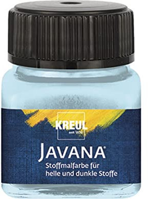 KREUL 90979 - Pintura para textil opaca azul hielo 20ml. JAVANA TEX.