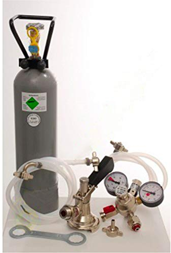 ich-zapfe Kit d'accessoires 2 avec Adaptateur Profi 5L, 10mm ! Tuyau à bière, 2,0 kg de CO2 pour 1 Ligne tireuse a bieren