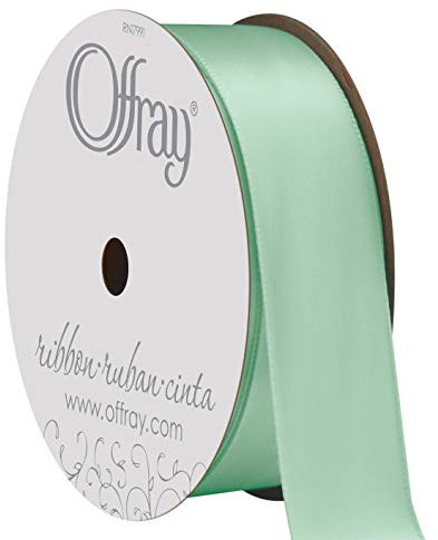 Berwick 2,2 cm breit, einseitig Satinband, 6 m, Satin, Aqua, 7/8 Inch x 18 Feet, 5