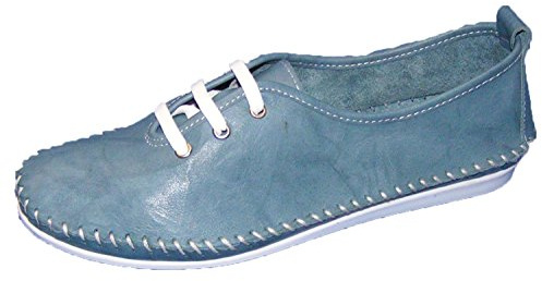 Andrea Conti Damen Schnürer Sneaker, Blau, 37 EU