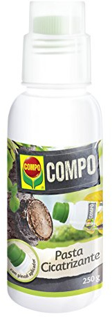 COMPO Pasta cicatrizante, Para heridas de poda y protección de injertos, Con pincel aplicador, 250 g