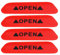 Adesivi catarifrangenti per auto,KIMISS Adesivi riflettenti per portiere auto default Rosso fluorescente