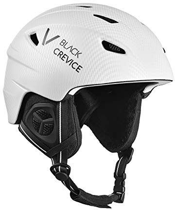 Black Crevice Erwachsene Skihelm Streif, matt weiß Carbon/schwarz, L…