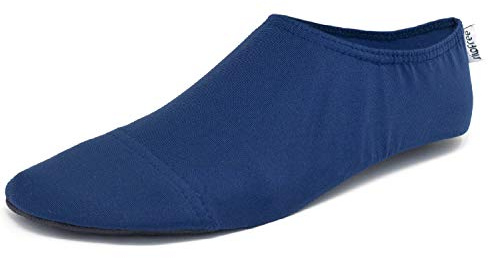 Slipstop Erwachsene Strandschuhe Anti Rutsch Ballett Schuhe Schwimmschuhe, Versch. Größen (L 40-41, Navy)