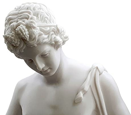 Narzissen-Statue, nackte männliche Kunst, griechische Mythologie, Skulptur, Gussmarmor, Museumskopie