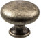 Gedotec Design Möbelknopf alt-silber matt Schrank-Knopf Vintage für Schubladen - DUKE | edler Türknopf rund | Kommoden-Knopf Küche mit Ø 31 mm | 1 Stück - Möbel-Knauf Antik klassisch mit Schrauben