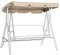 Gardenista Garden Replacement Summer Swing Canopy Cover | Water Resistant | Only For Outdoor Seat Hammock | Great for Sun Shade (Stone)
