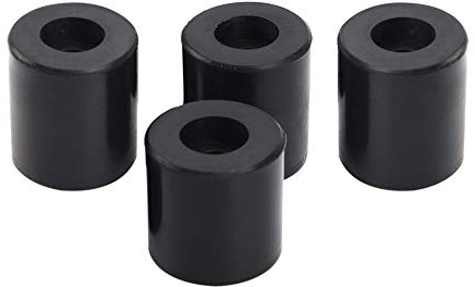 BCZAMD 3D Drucker Ender 3 V2 Festbetthalterungen 18 mm + 16 mm / 0,7 0,6 Zoll Stabiler wrmebestndiger Silikonpuffer for CR-10 Ender 3-Heizbettteile unten 4-teilig schwarz