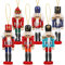 VALICLUD 6Pcs Weihnachten Nussknacker Ornament Mini Nussknacker Soldat Figuren Spielzeug Weihnachtsbaum Hängen Dekorationen Kamin Regal Tisch Herzstück Party Liefert Gefälligkeiten