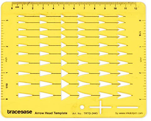 Traceease Pfeile Entwurf Pfeilkopf,Vorlage Schablone Zeichnen- Vorlage Messlineal Gestaltung