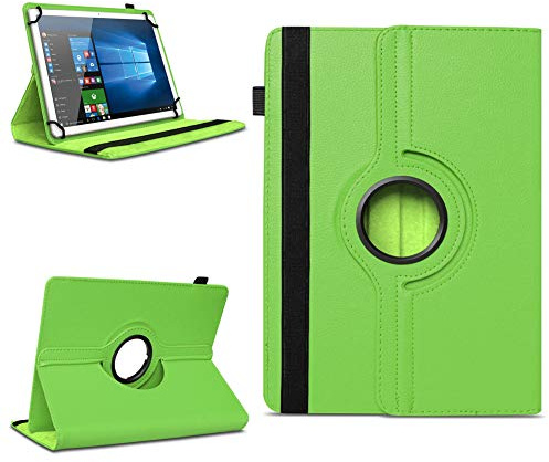 NAmobile Tablet Schutzhülle kompatibel mit Bufo TP1040 TP1036 MB1001 aus Kunstleder Hülle Tasche Standfunktion 360° Drehbar Schutz Cover Universal Case, Farben:Grün