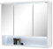 Stella Trading BEST Armoire de salle de bains avec éclairage LED en blanc - miroir de salle de bain armoire avec beaucoup d'espace de rangement - 80 x 70 x 21 cm (L/H/P)