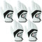 LOVMEAD Golfhandschuhe Herren Rechte Hand 5 Stück, Allwetter Leder Cabretta Griff Golf Handschuh Rechts Hand Weicher Komfort Passform Größe ML (Rechte Hand, ML)