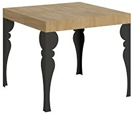 Itamoby, Ausziehtisch Paxon Eiche natur 90 x 90 cm ausgezogen 246, Esstisch Wohnzimmertisch