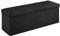 SONGMICS Sitzhocker mit Stauraum, klappbare Sitzbank, 38 x 110 x 38 cm Fußbank, Aufbewahrungsbox, bis 300 kg belastbar, für Wohnzimmer Schlafzimmer Flur, tintenschwarz LSF077B01