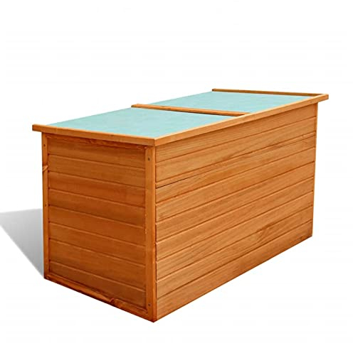 Susany Garten-Aufbewahrungsbox Holzbox Aufbewahrungsbox Auflagenbox für Garten Terrasse Terrassenmöbel 126x72x72 cm Holz
