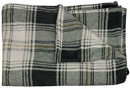 BIANCHERIAWEB Plaid Canapé Tartan écossais à Carreaux Couverture d'hiver Chaude