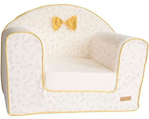 Domiva Clubsessel LEAFY BUNNY - 43 x 55,5 x 50 cm - Abnehmbarer Bezug - Wandelbar - 100 % Bio-Baumwolle