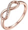 Bestyle Bague Femme Fille Argent Sterling Bague Femme Argent Bague Saint Valentin Femme Bague Infini Femme Argent 8 Bague Or Rose Taille 67