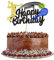 1 Stück Tennis-Kuchenaufsatz Alles Gute zum Geburtstag Schild Tortenaufsatz Tennis spieler Kuchendekorationen für Sport Thema Mann Junge Mädchen Geburtstagsparty Zubehör