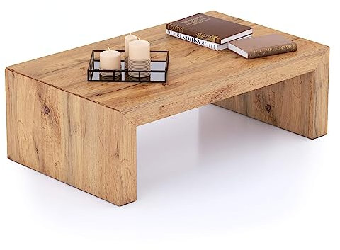 MOBILI FIVER, Angelica Couchtisch, rustikale Eiche, Made In Italy