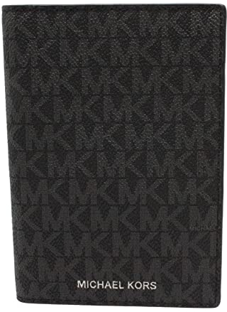Reisepasshülle mit Logo, Schwarz, Minimalistisch