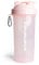Smartshake Lite Protein Shaker Bottle 1000ml | Leakproof Gym Shaker Drink Bottle for Protein Shakes | Clear PP Water Bottle, BPA & DEHP Free Protein Powder Shaker Cup for Men & Women, Cotton Pink