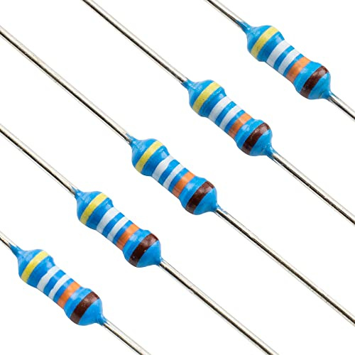 Musiclily Pro Metal Precision Film Widerstand 499kΩ 1% 250mW für E-Gitarre Bass Verdrahtung Mods (50er Set)