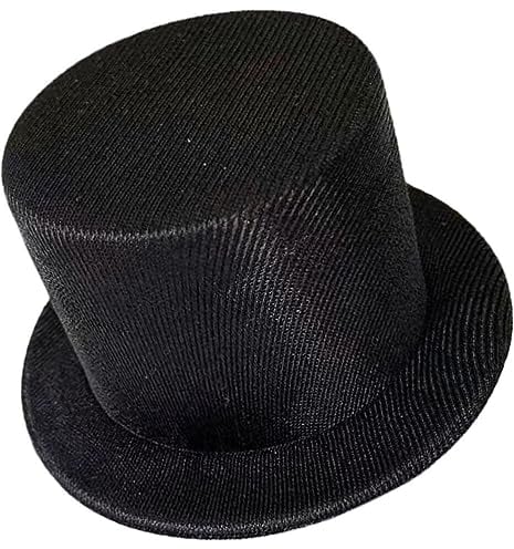 NUOBESTY Weinkappen Schwarze Mini-Zylinder Mini-Zylinder Zum Basteln Puppenhut-Zubehör DIY-Schneemann-Hüte Kleine Bastelprojekte Weinflaschenverschlüsse