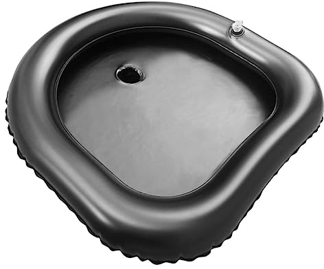 GLEAVI Aufblasbares Haarwaschbecken Für Bettlägerige Personen Tragbares Shampoo-tablett Zum Haarewaschen Im Liegen Waschbecken Mit Löchern Für Einfachen Wasserabfluss