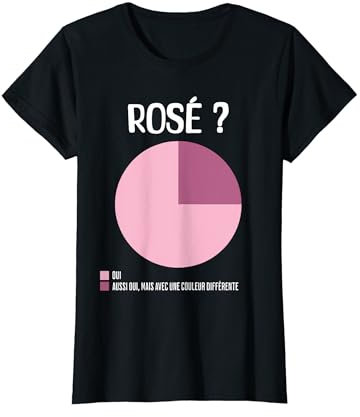 Femme Humour Alcool Rosé Drole Humour Alcool Vin Rosé Apero T-Shirt