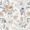 Timeet Self Adhesive Wallpaper Floral and Leaves 39x300cm Peel and Stick Wallpaper Contact Paper Waterproof Removable Sticky Back Plastic Vinyl Warp for Bedroom Living Room Wall Cabinet Shelf