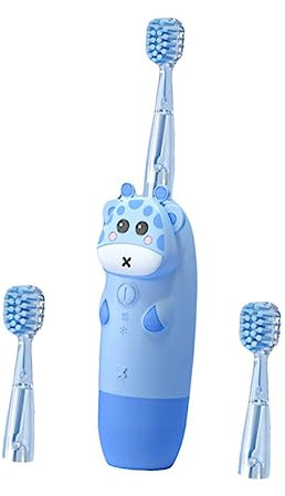 Healvian Elektrisches Zahnbürstenset Für Babys 4-teilig in 1 Zahnbürste Für Jungen Und Mädchen Zahnbürste Für Jungen Und Mädchen Keine Batterie Sicher Für Kleinkinder